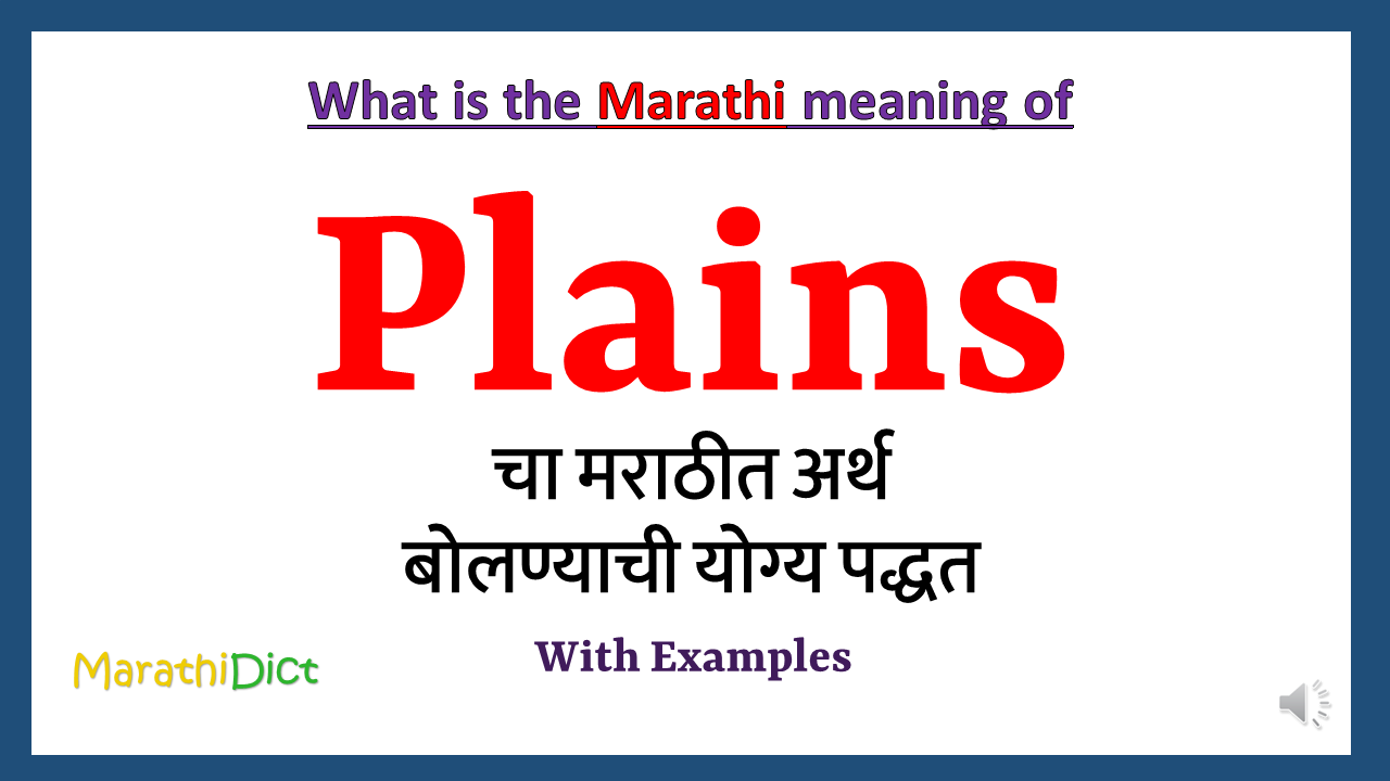 Plains-meaning-in-marathi